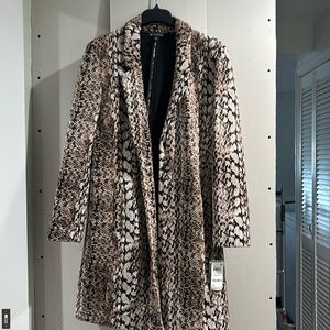 Inc Snake print long length jacket